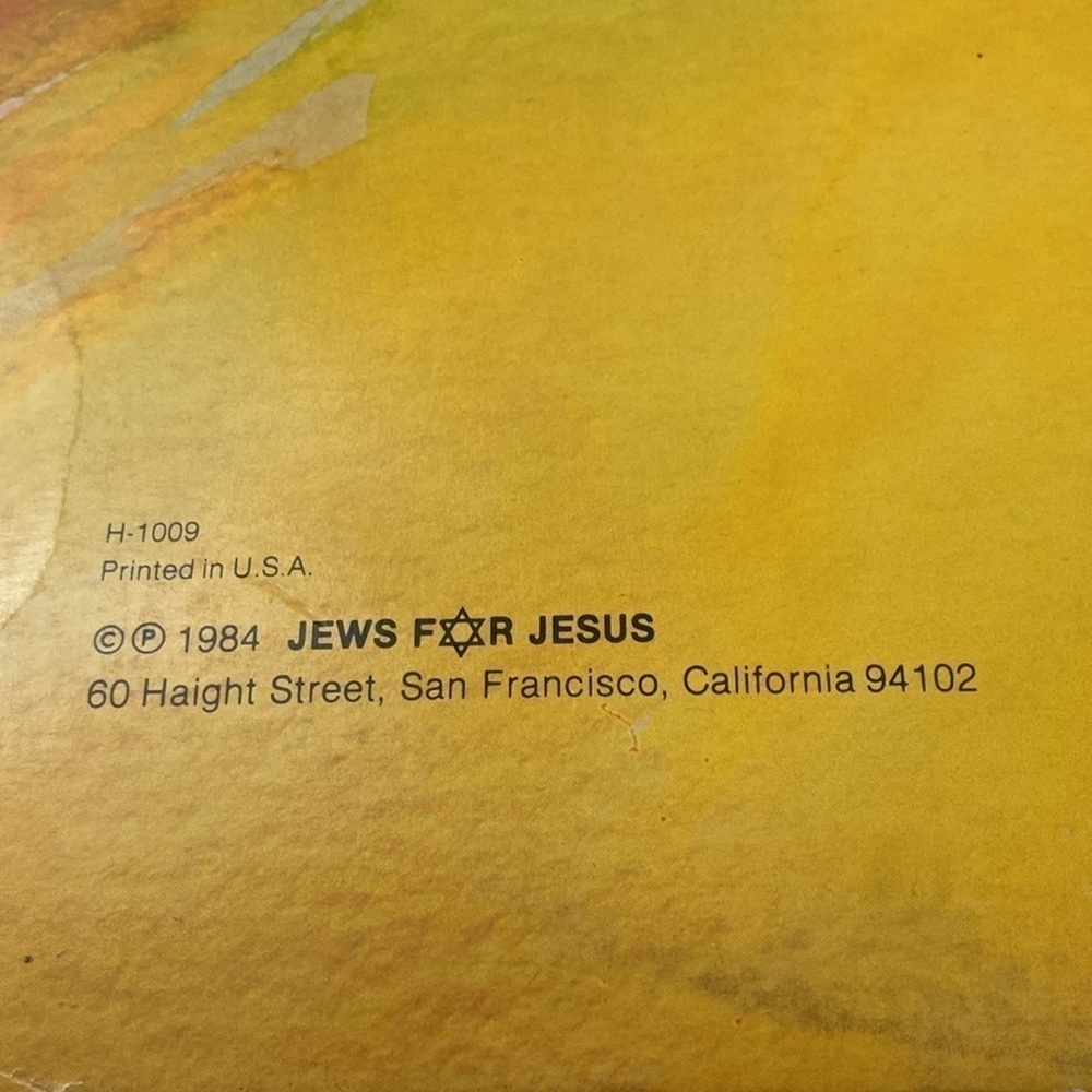 Liberated Wailing Wall Messianic Way 1984 Jews For Jesus Vinyl Record LP - Picture 6 of 13
